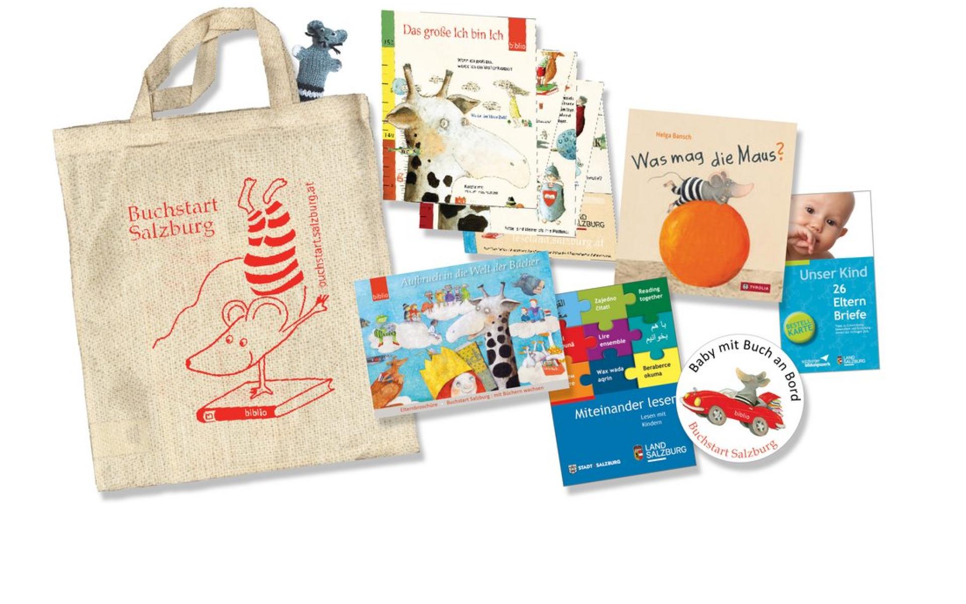 Inhalte der Buchstart-Salzburg Tasche