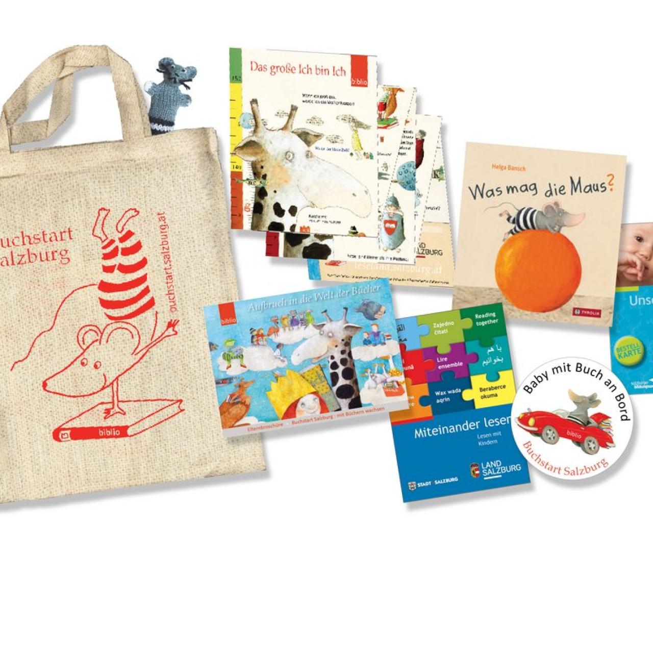 Inhalte der Buchstart-Salzburg Tasche