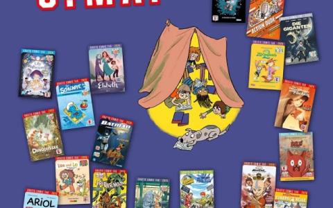 Komm am 9. Mai zum Gratis Comic Tag in die Bibliothek Wald im Pinzgau und hol dir deine kostenlosen Comics!